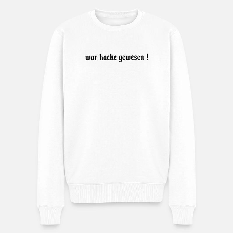 avait été de la merde - Pull Premium bio Homme - blanc