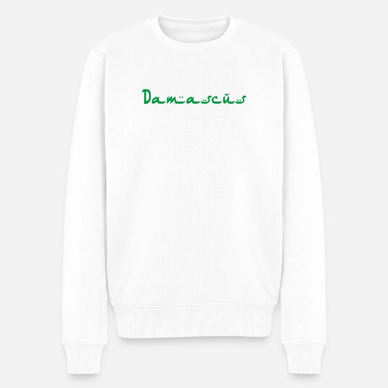 Damas Damaskus - Pull Premium bio Homme - blanc