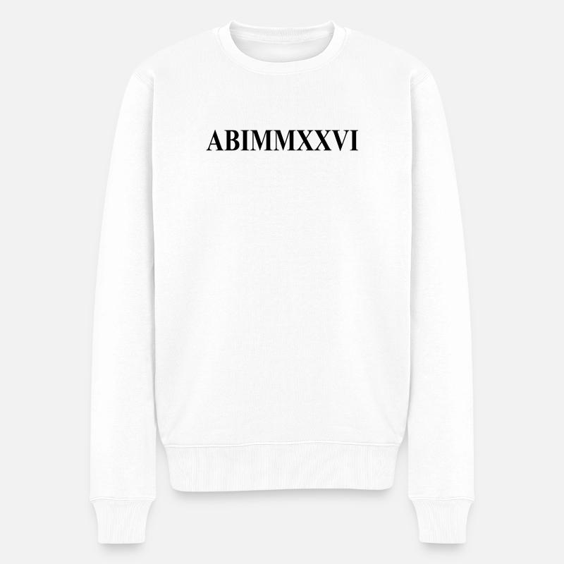 Abitur 2026 - Abitur - Chiffres romains - Latin - Pull Premium bio Homme - blanc
