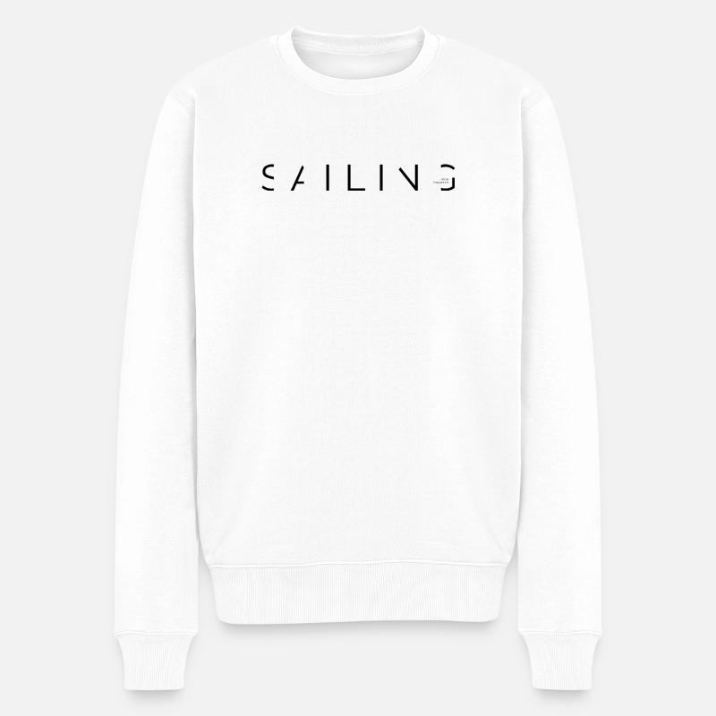 Sailing - Männer Premium Bio Pullover - Weiß