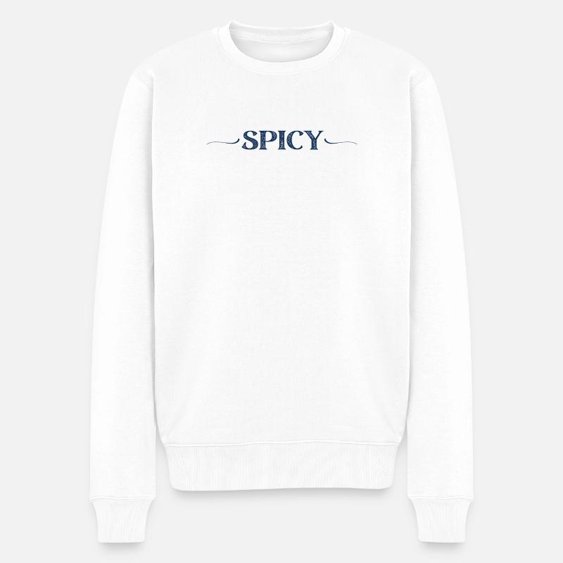 würzig - Männer Premium Bio Pullover - Weiß