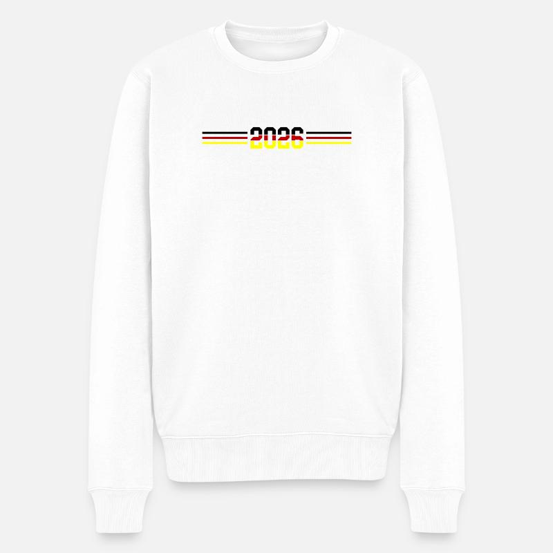 Drapeau allemand 2026 - Pull Premium bio Homme - blanc