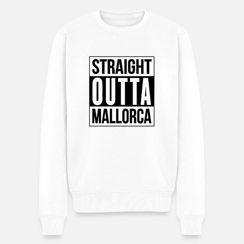 MALLORCA - Männer Premium Bio Pullover - Weiß