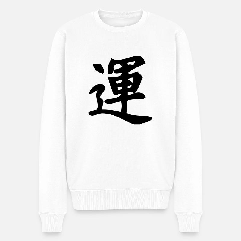 Luck - Pull Premium bio Homme - blanc