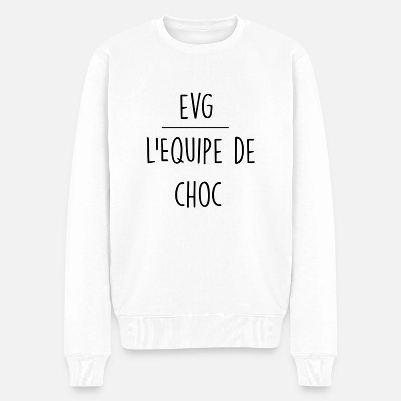 evg l'équipe de choc - Pull Premium bio Homme - blanc