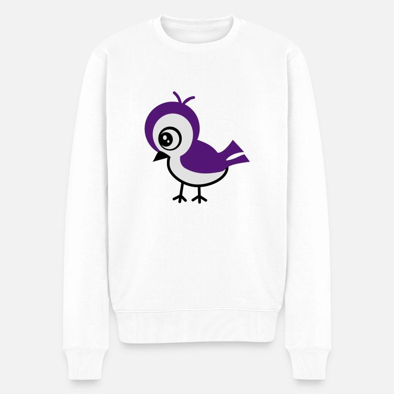 birdy - Männer Premium Bio Pullover - Weiß