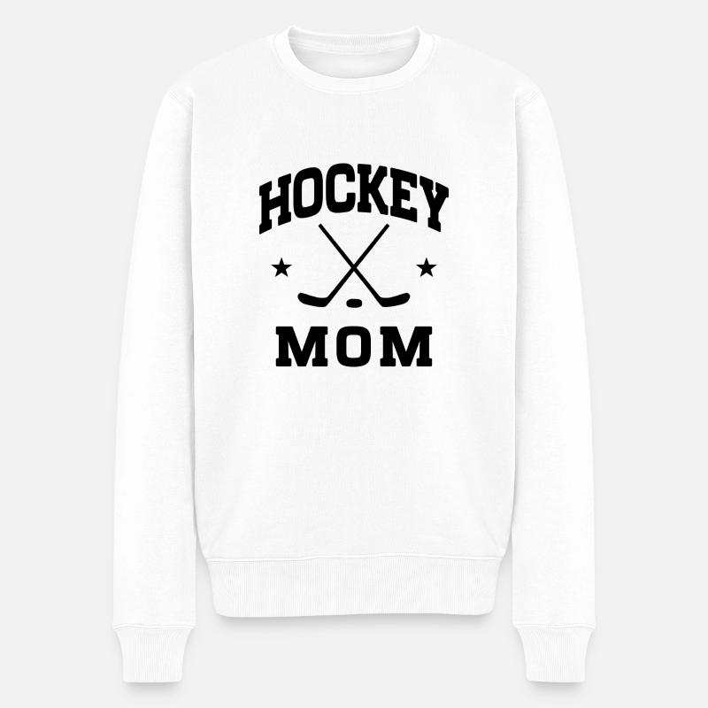 Hockey Mom - Männer Premium Bio Pullover - Weiß