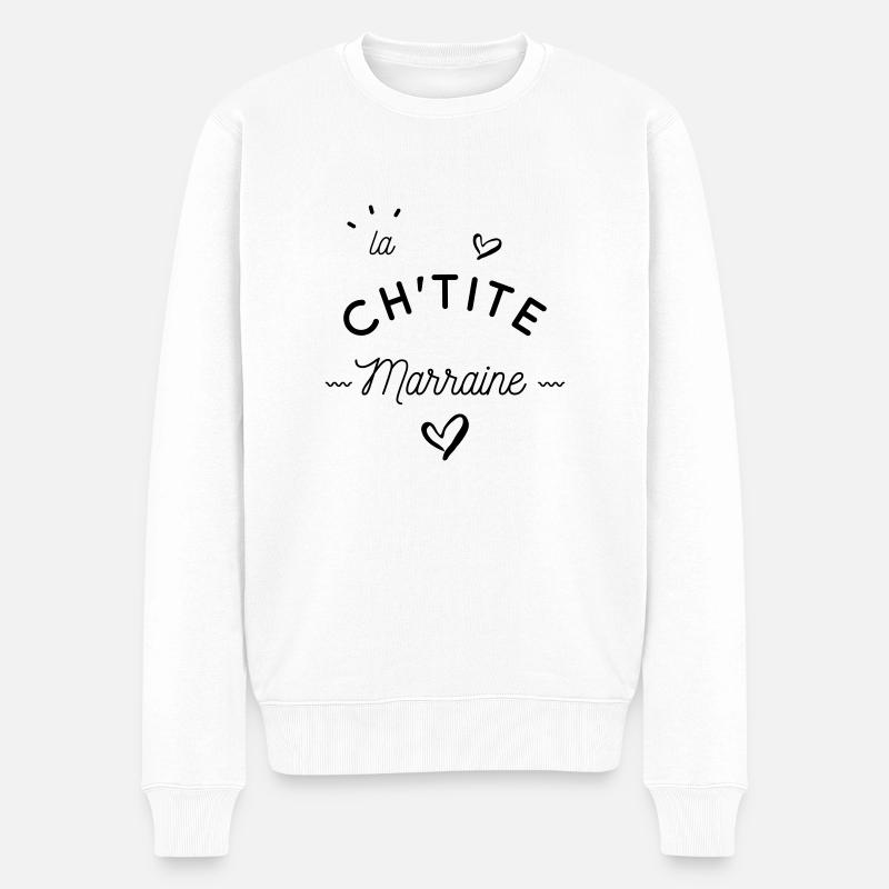 La ch'tite marraine - Pull Premium bio Homme - blanc