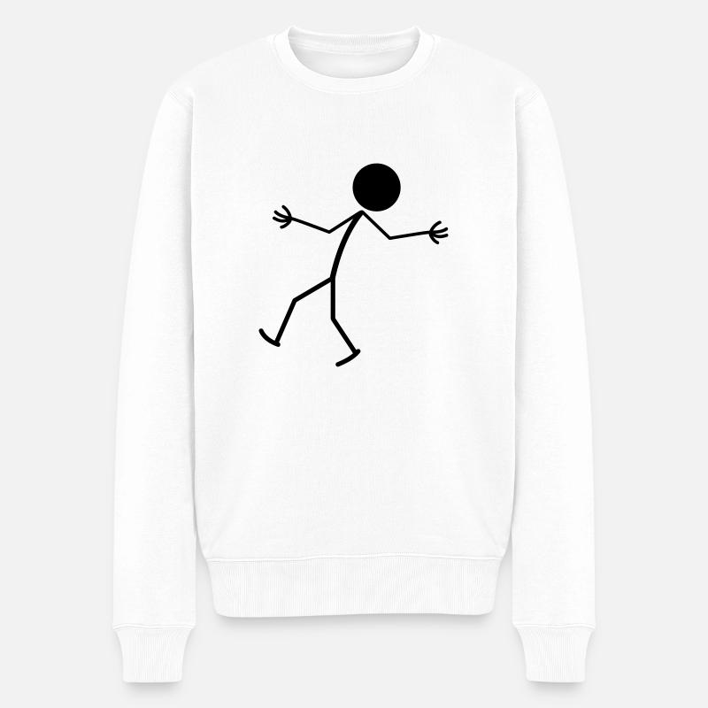 Happy Man - Pull Premium bio Homme - blanc