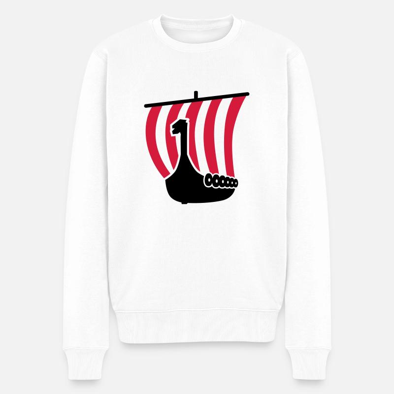 Schiff - Männer Premium Bio Pullover - Weiß