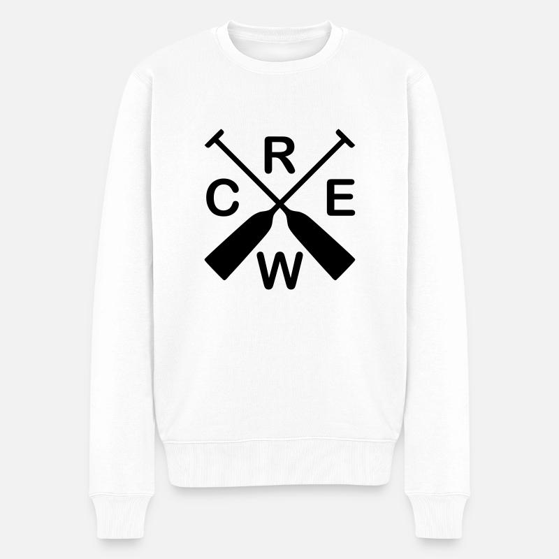 Drachenboot Crew - Männer Premium Bio Pullover - Weiß
