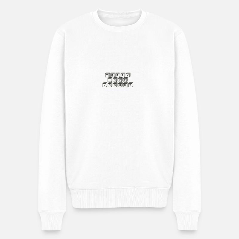 Yogourt Terry Love - Pull Premium bio Homme - blanc