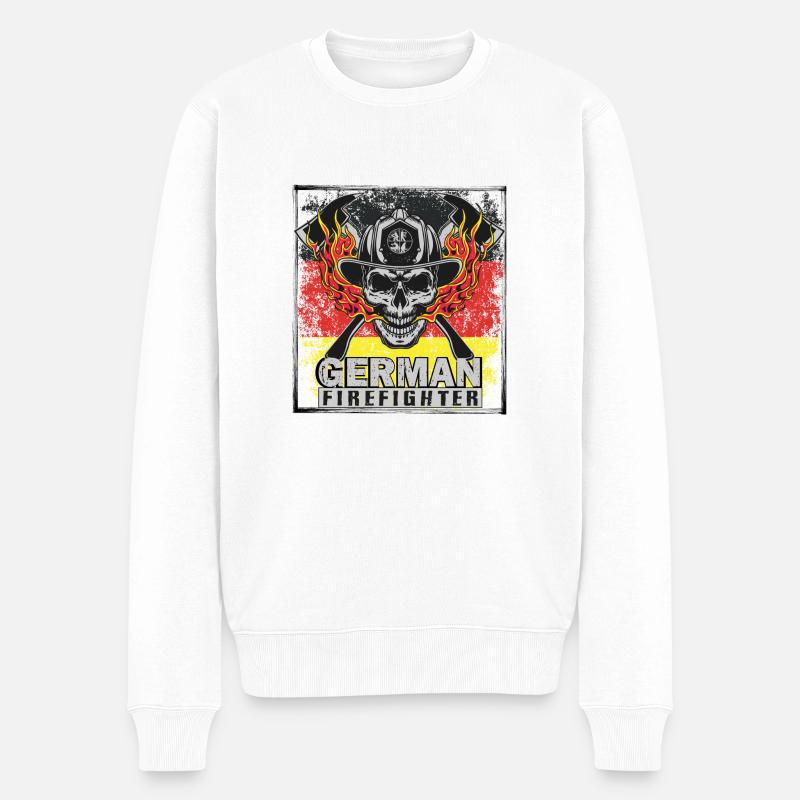 Pompiers allemands - Pull Premium bio Homme - blanc
