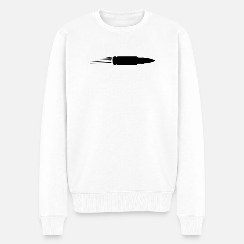 Kugel - Männer Premium Bio Pullover - Weiß
