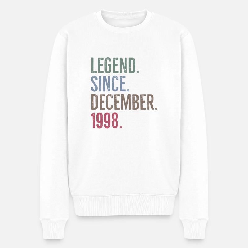 Légende depuis décembre 1998 - Pull Premium bio Homme - blanc