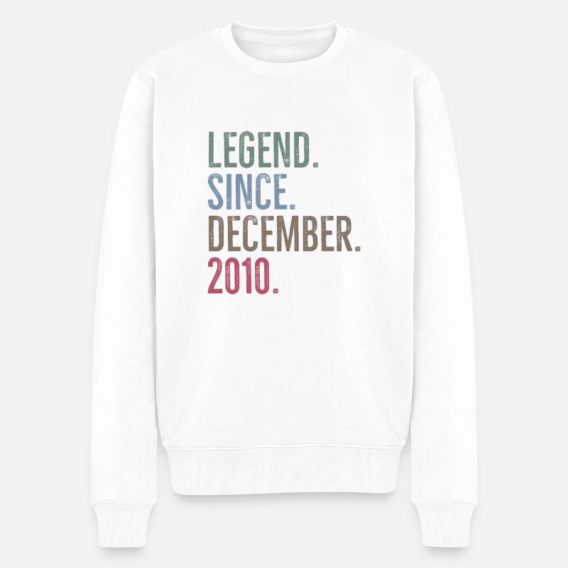 Légende depuis décembre 2010 - Pull Premium bio Homme - blanc