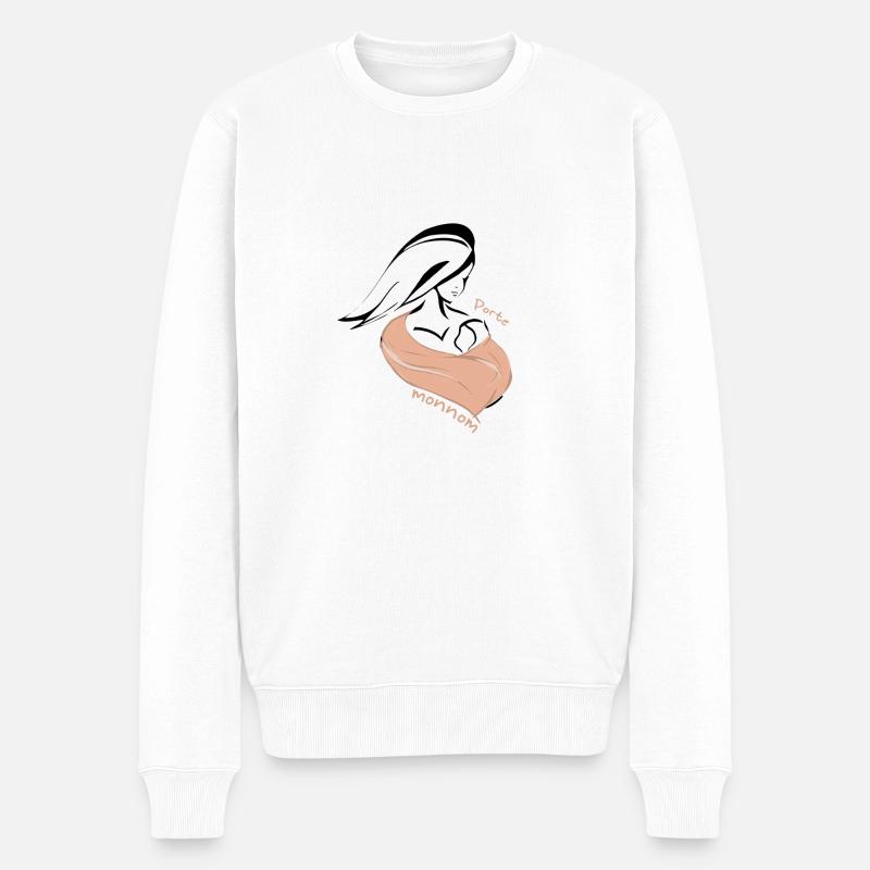 Design Porte mmon nom - Pull Premium bio Homme - blanc