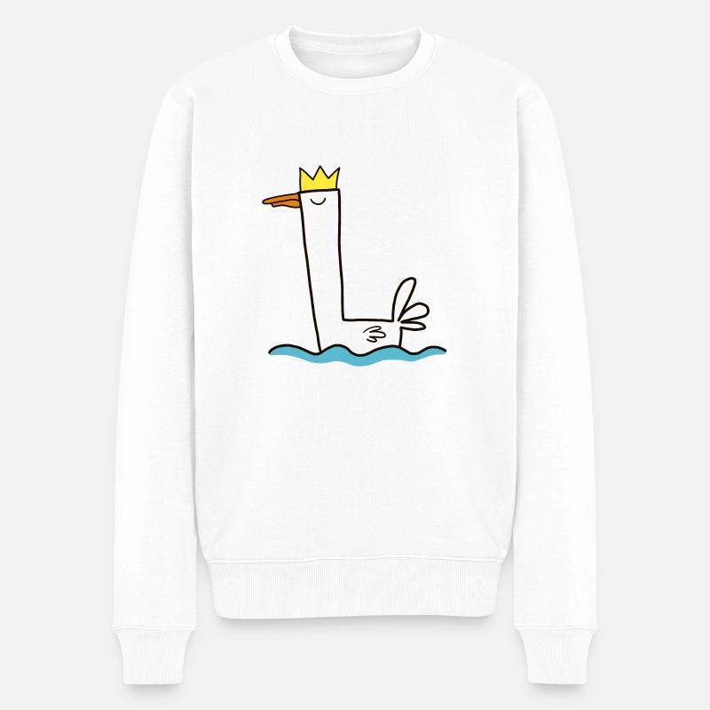 Le Roi des canards - Pull Premium bio Homme - blanc