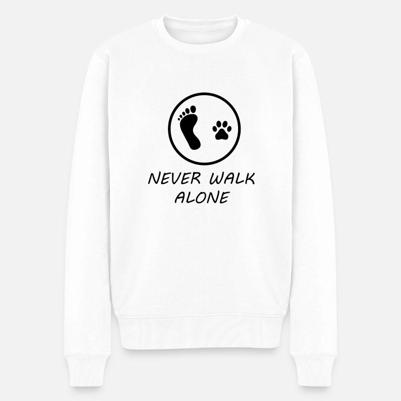 Hund Dog - Männer Premium Bio Pullover - Weiß