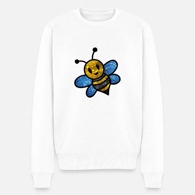 Abeille Cosmique - Pull Premium bio Homme - blanc