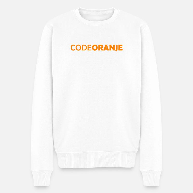 Code Oranje - Pays-Bas - Niederlande - Pull Premium bio Homme - blanc