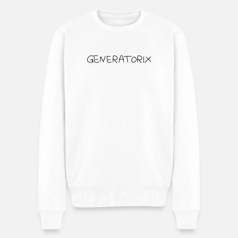 Generatorix - Männer Premium Bio Pullover - Weiß