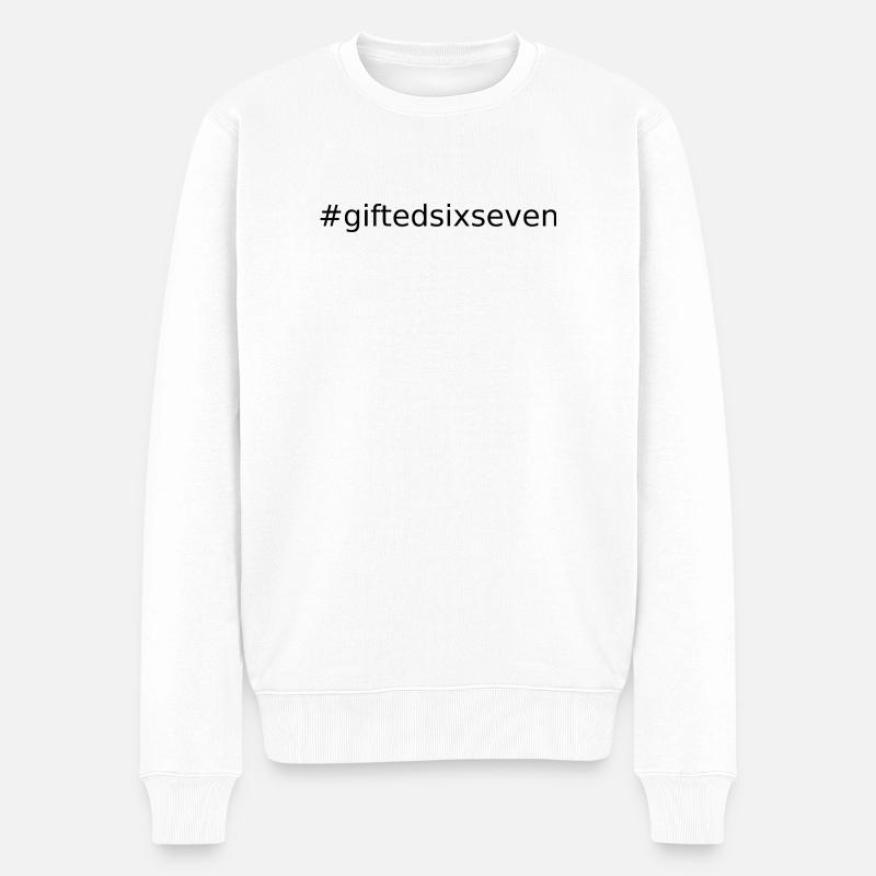 #GIFTEDSIXSEVEN - Männer Premium Bio Pullover - Weiß