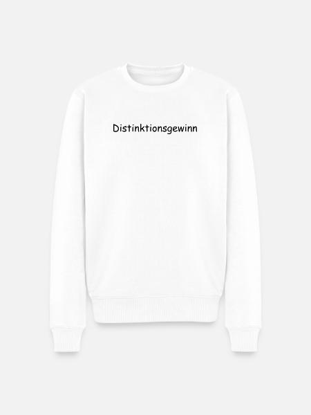 Distinktionsgewinn - Männer Premium Bio Pullover - Weiß