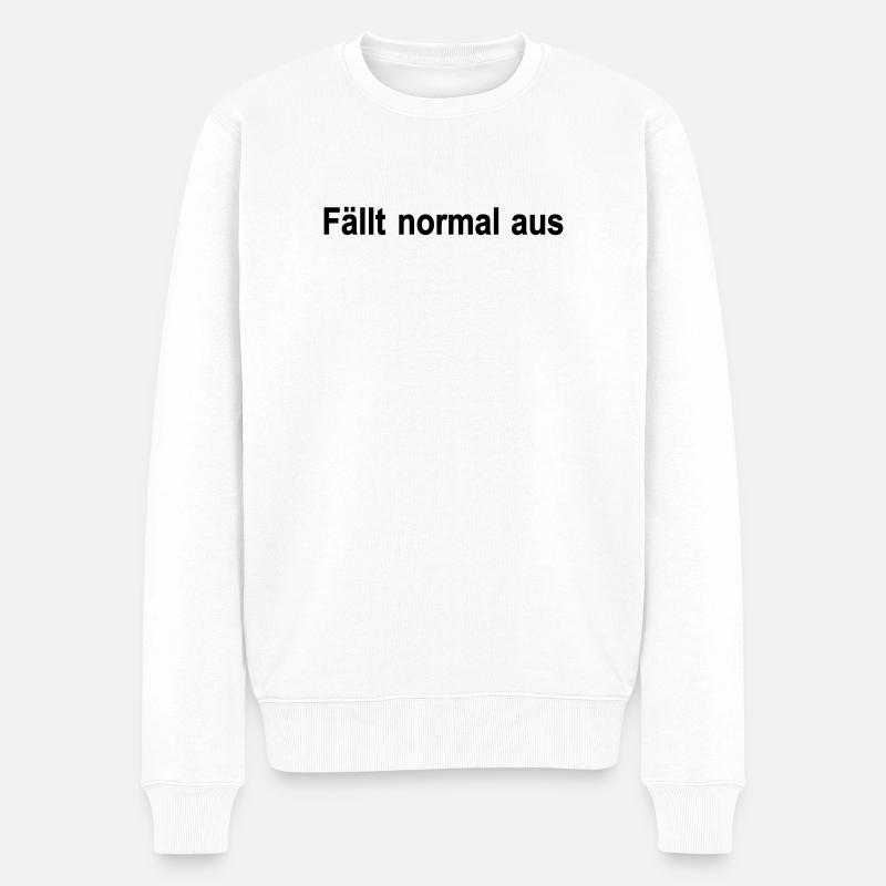 Tombe en panne normalement - Pull Premium bio Homme - blanc