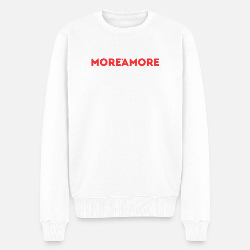 More aMore  - Männer Premium Bio Pullover - Weiß