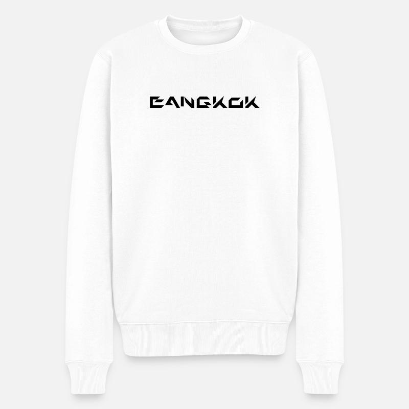 Bangkok schwarz - Männer Premium Bio Pullover - Weiß