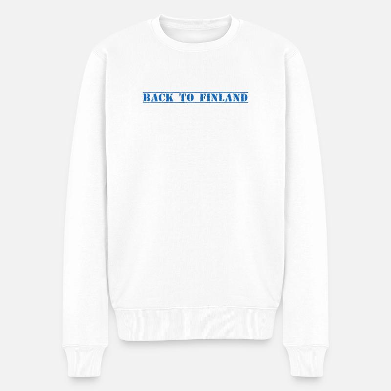 Finlande Finlande - Pull Premium bio Homme - blanc