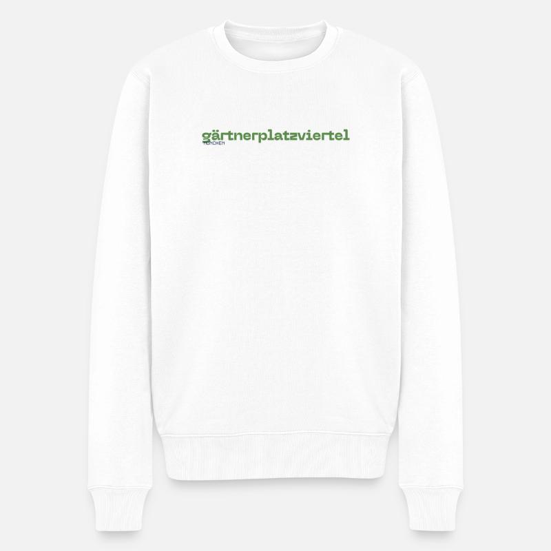 Gärtnerplatzviertel Quartier de Munich - Pull Premium bio Homme - blanc