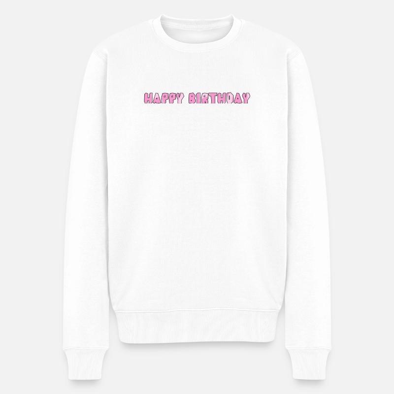 Bon anniversaire - Pull Premium bio Homme - blanc