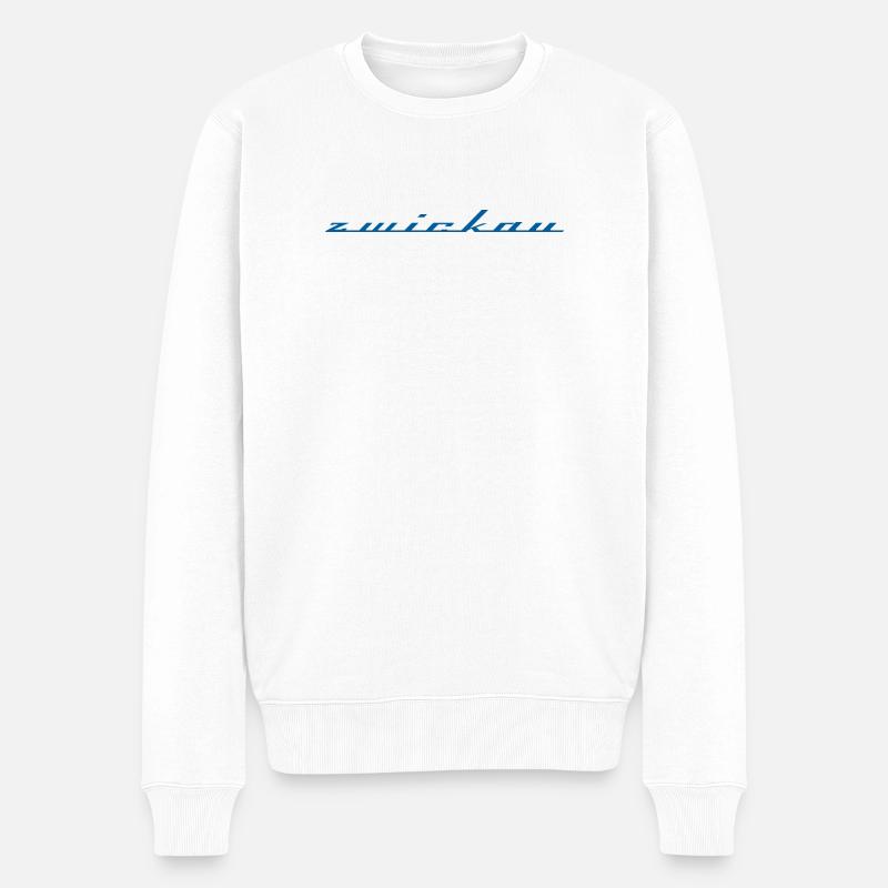 ZWICKAU - Männer Premium Bio Pullover - Weiß