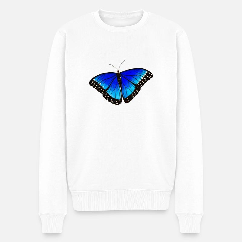 Papillon - Pull Premium bio Homme - blanc