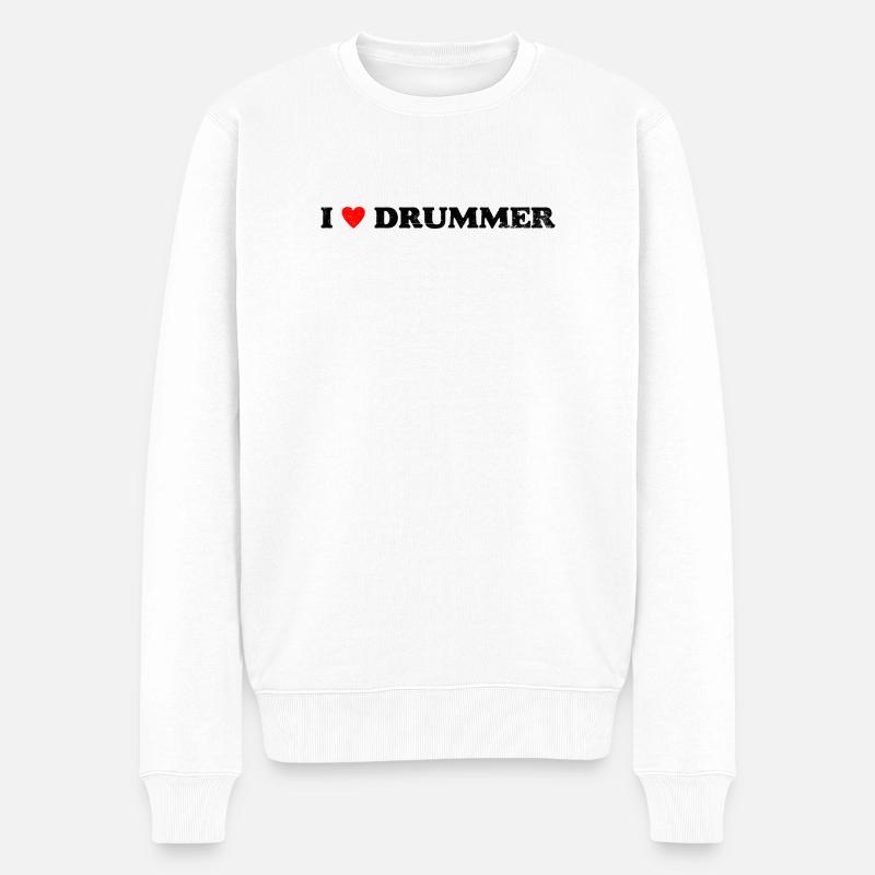 Design-Input erforderlich - Männer Premium Bio Pullover - Weiß