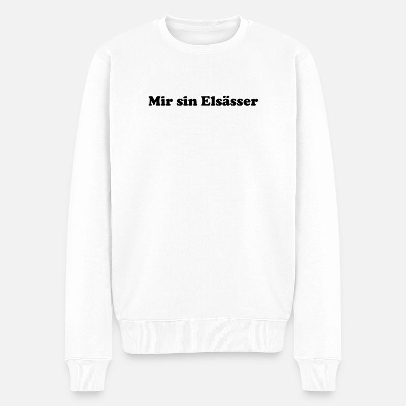 Mir_Sin_Elsasser - Pull Premium bio Homme - blanc