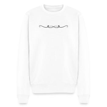 Ornament Line - Men's Premium Organic Jumper - white - Front - Thijin (182cm)
