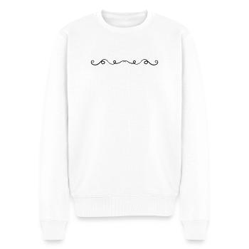 Ornament Line - Men's Premium Organic Jumper - white - Front - Thijin (182cm)
