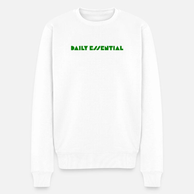 Basic but Bold - Männer Premium Bio Pullover - Weiß