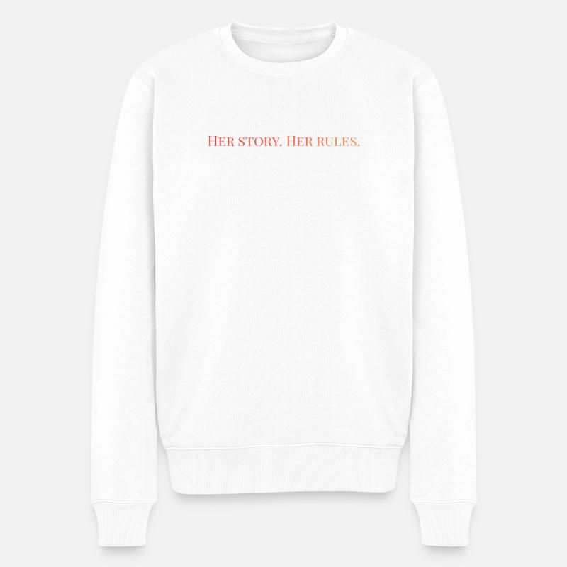Son histoire. Ses règles - Pull Premium bio Homme - blanc