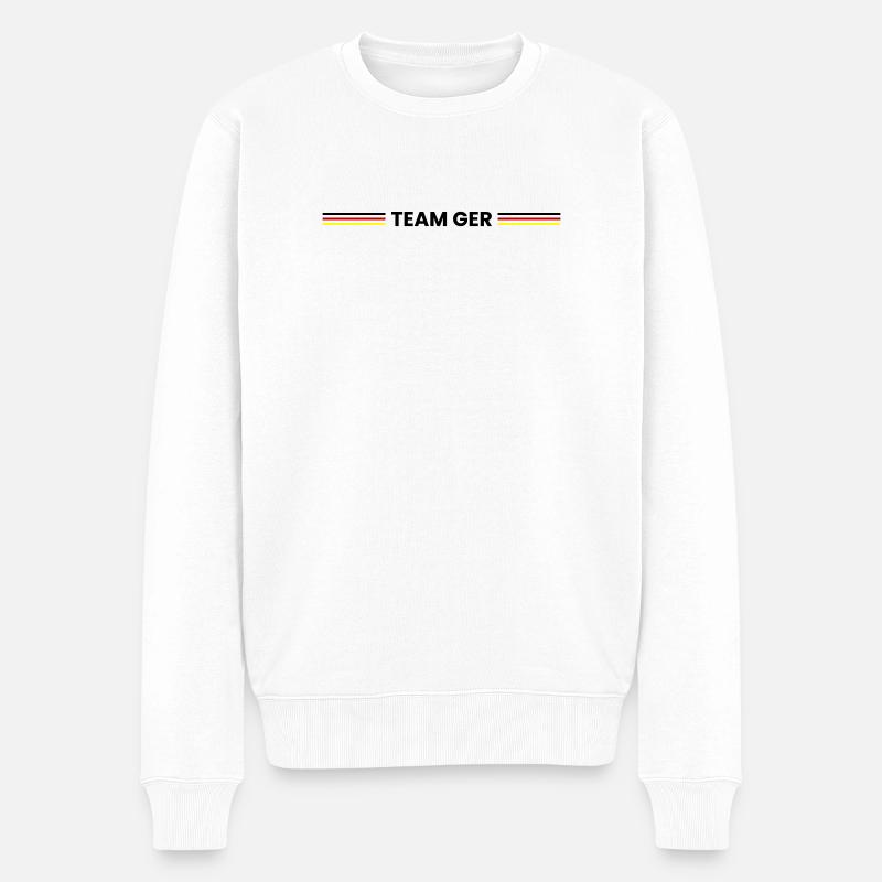 Team Germany - Männer Premium Bio Pullover - Weiß