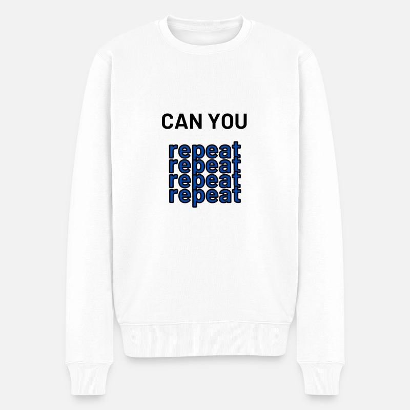 can you repeat - Pull Premium bio Homme - blanc