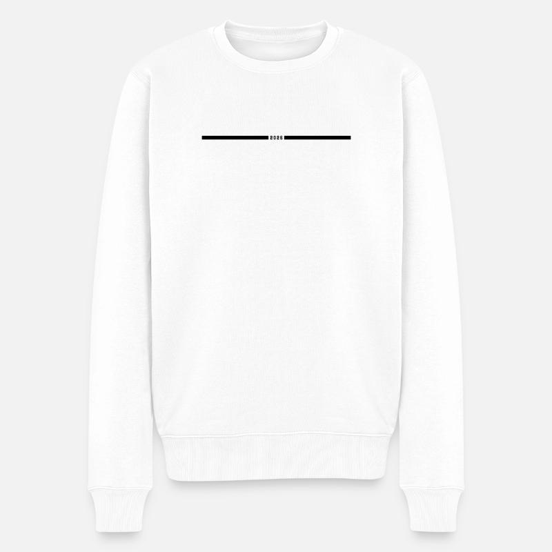 Ligne d’année 2026 - Pull Premium bio Homme - blanc