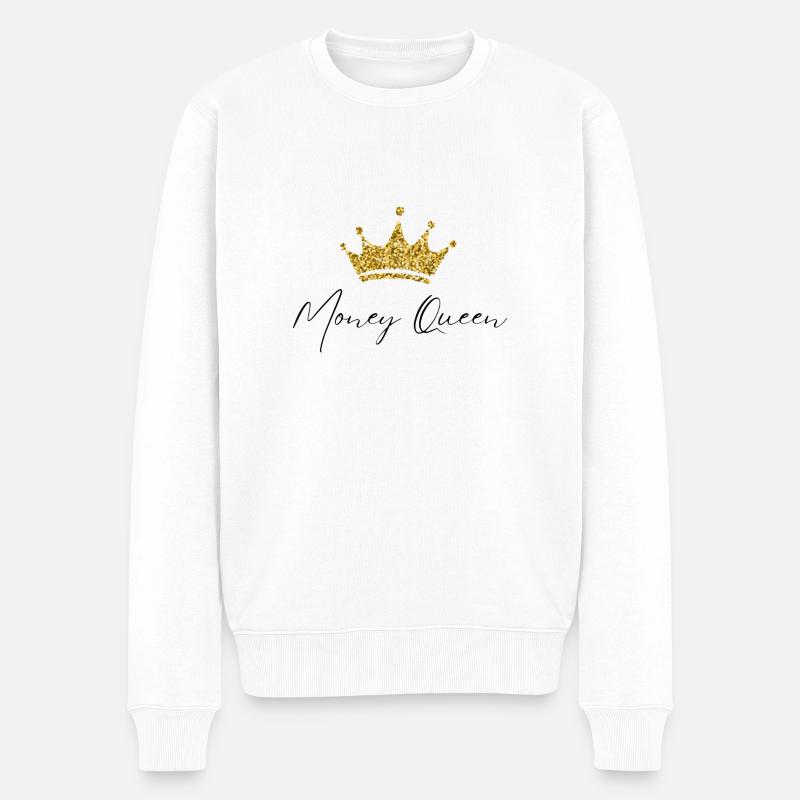 Reine de l’argent - Pull Premium bio Homme - blanc