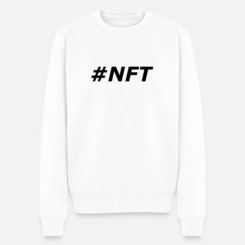 #NFT - Männer Premium Bio Pullover - Weiß