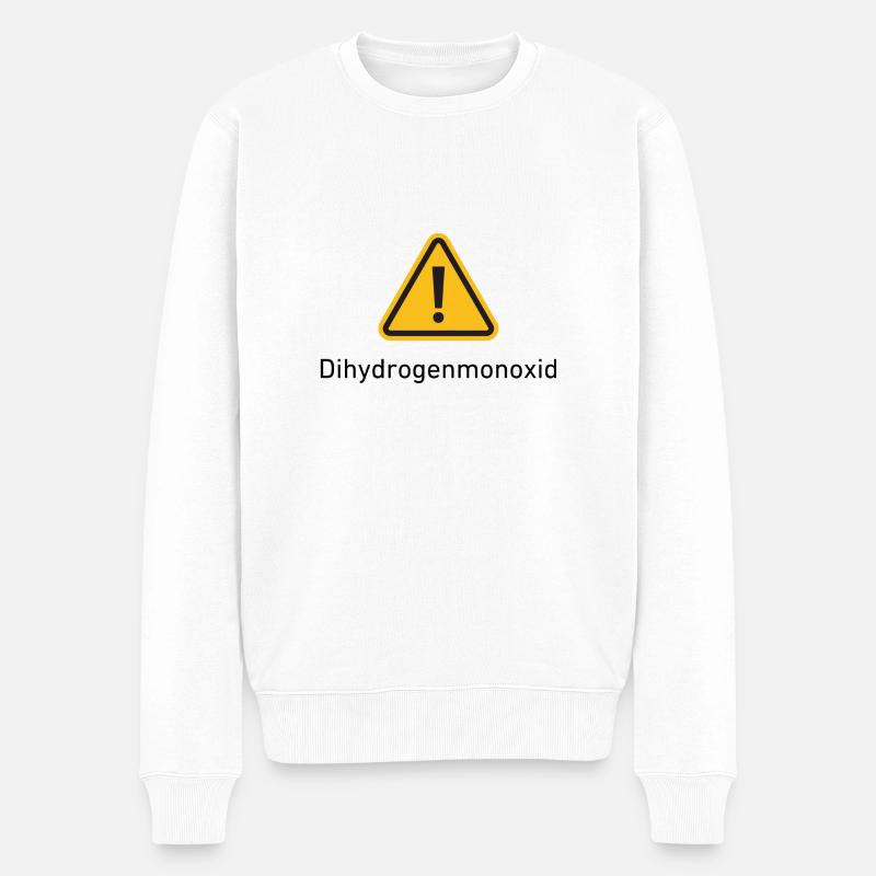 Dihydrogenmonoxid - Männer Premium Bio Pullover - Weiß