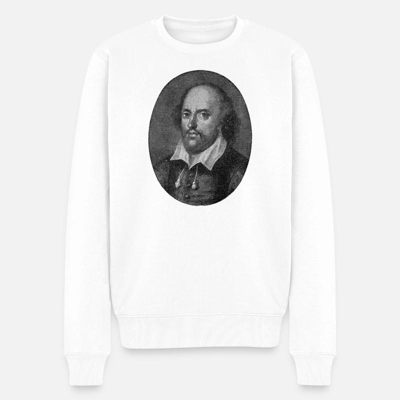 William Shakespeare - Pull Premium bio Homme - blanc