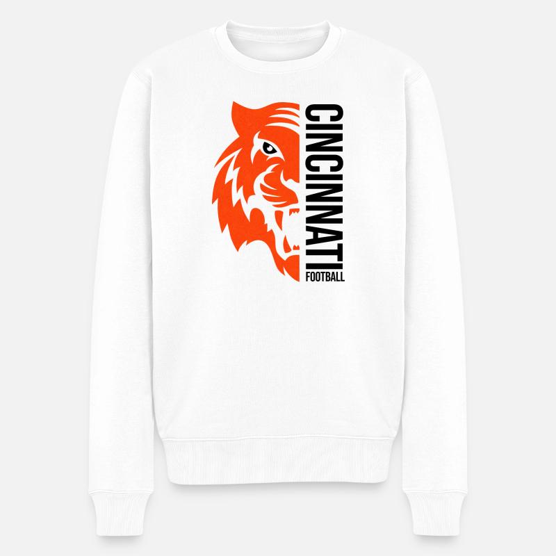Cincinnati - Ohio - American Football Team - Männer Premium Bio Pullover - Weiß